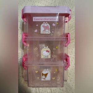 🆕 Sanrio Miniso Pink Small Storage Organizer